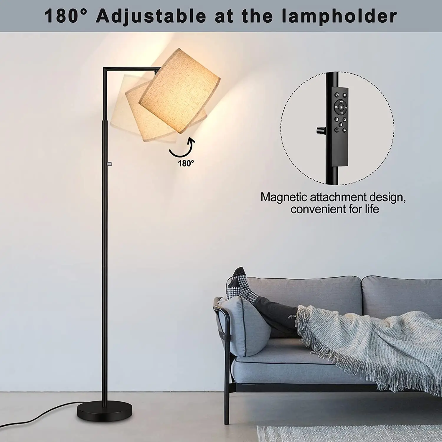 Modern Arc Vertical Floor Lamp Simple Decorative High Pole Floor Lamp