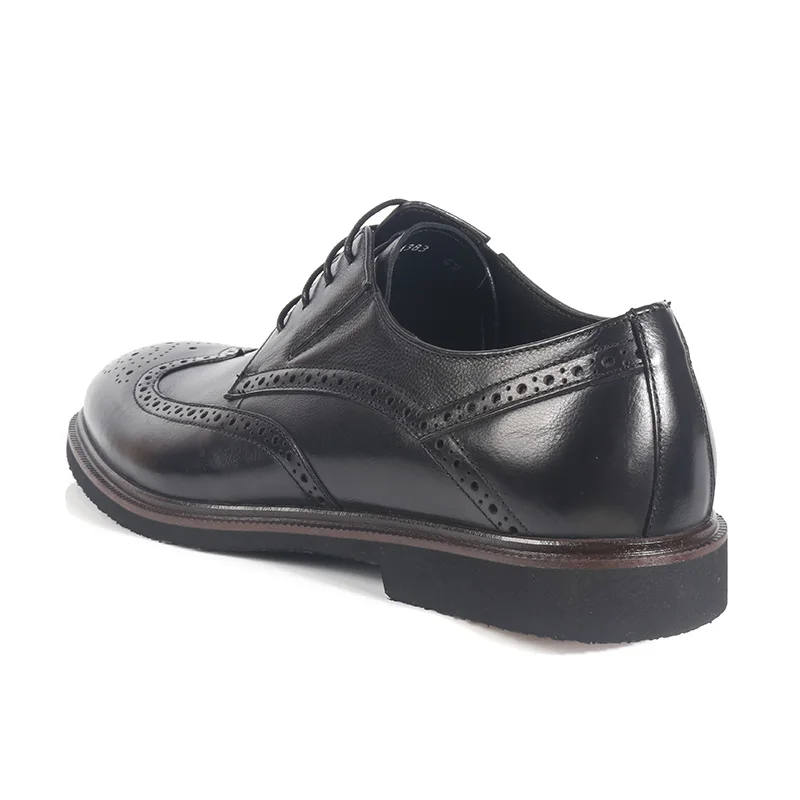 Business Men Brogue Men Dress Shoes Luxury Formal Genuine Leather High ...