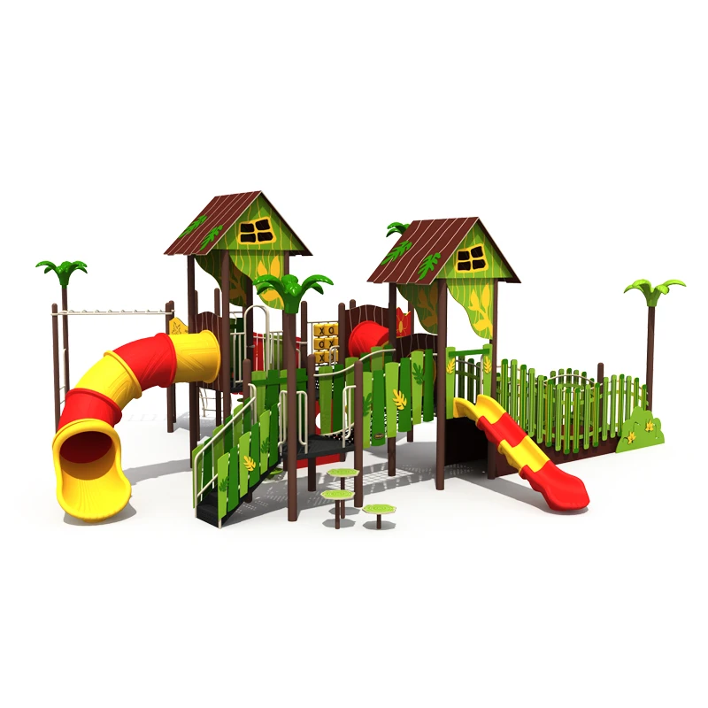Children Outdoor Garden Playground Manufacturer High Quality PE Board Theme Park Equipment Kids Slide