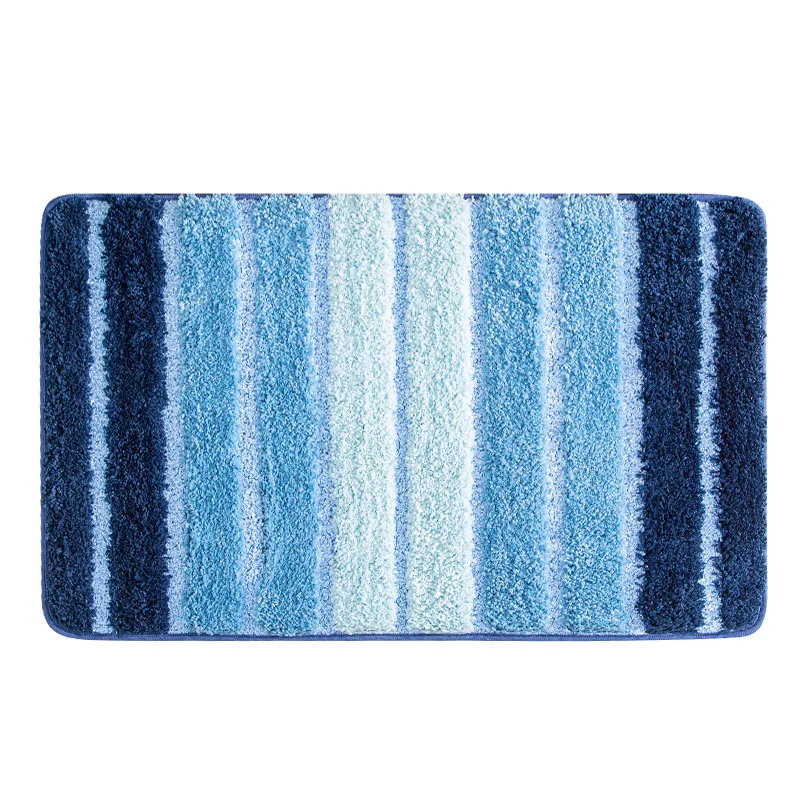 Best Selling Custom Stripe Non-Slip Bath Mat - Super-Microfiber Bathroom Rugs, Ideal Bath Mats for Bathroom, Plush Floor Mats for Bedroom, Living Room, Kitchen, and Entrance