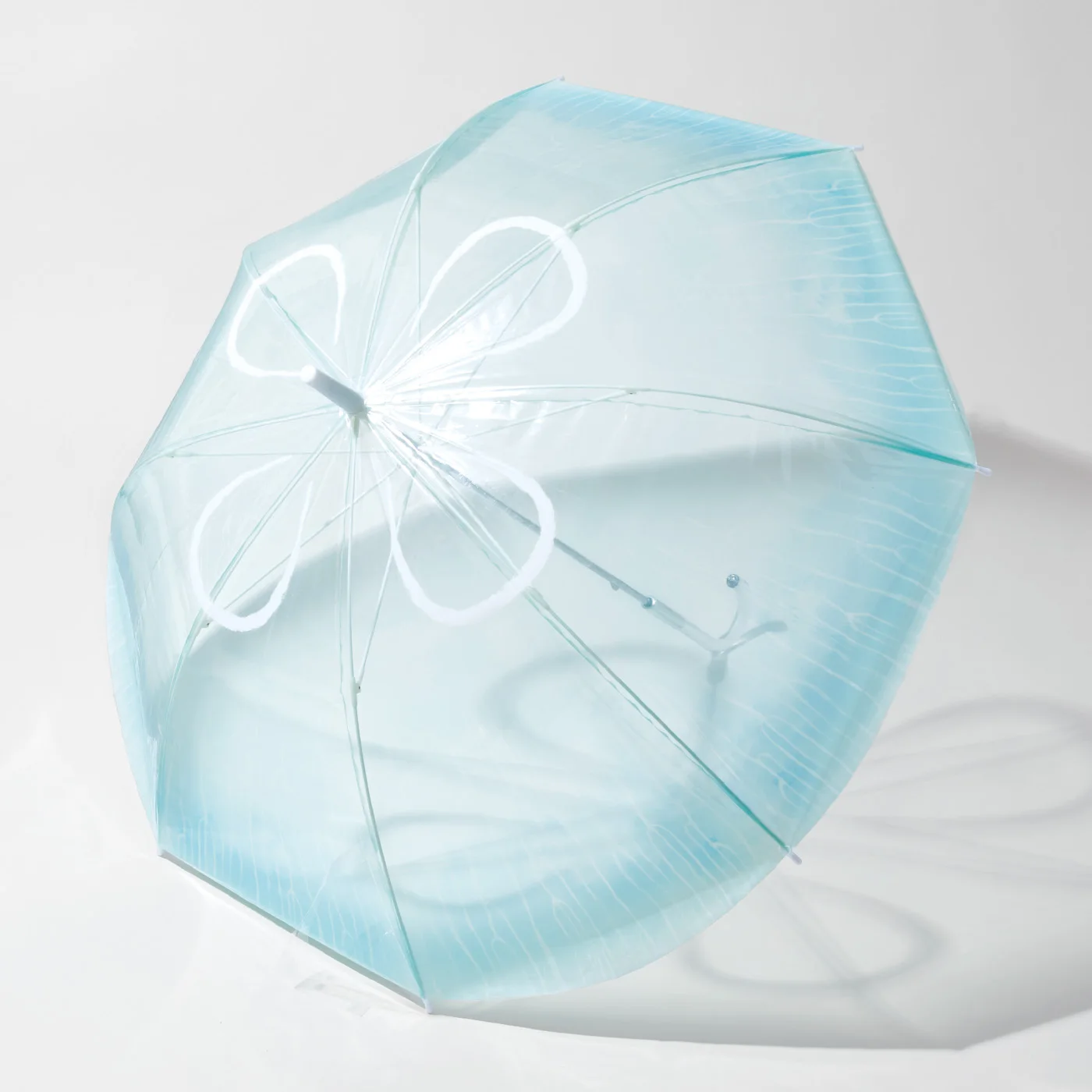 Manual Open Bubble Dome Plastic clear Transparent Parapluie Umbrella with Full Printing