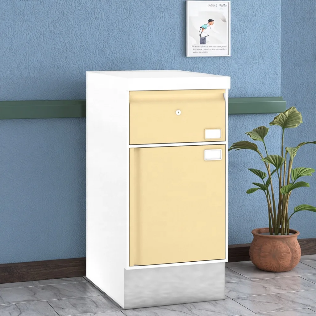 Stainless Steel Lower Medical Utility Module Cabinet 800mm for Emergency Room Storage Quick-Access Drawer ERGOLIFT Mechanism 6