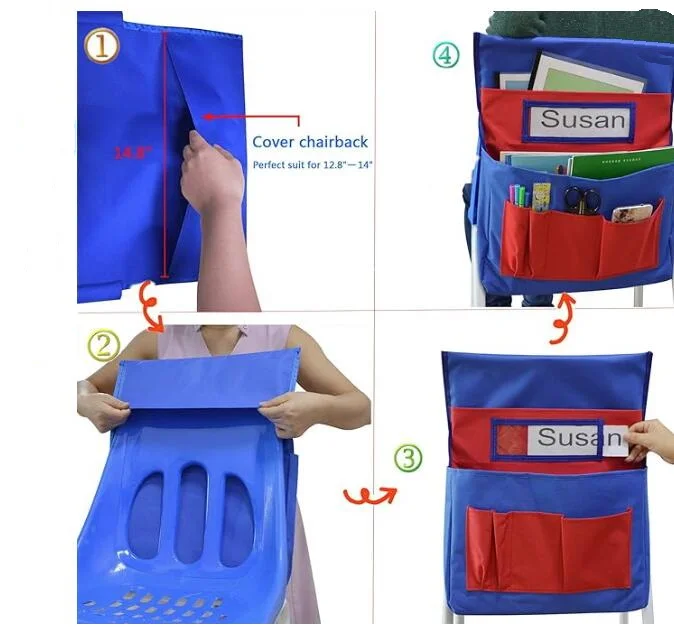 Wholesale Chairback Buddy Pocket Chart Yellow Classrooms Student Chair