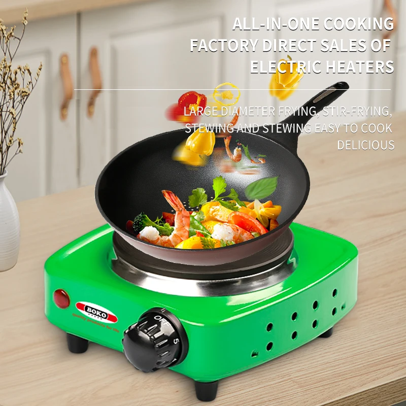 Portable Electric Cooker Single Solid Burner Hot Plate 500W Coffee Make Stove