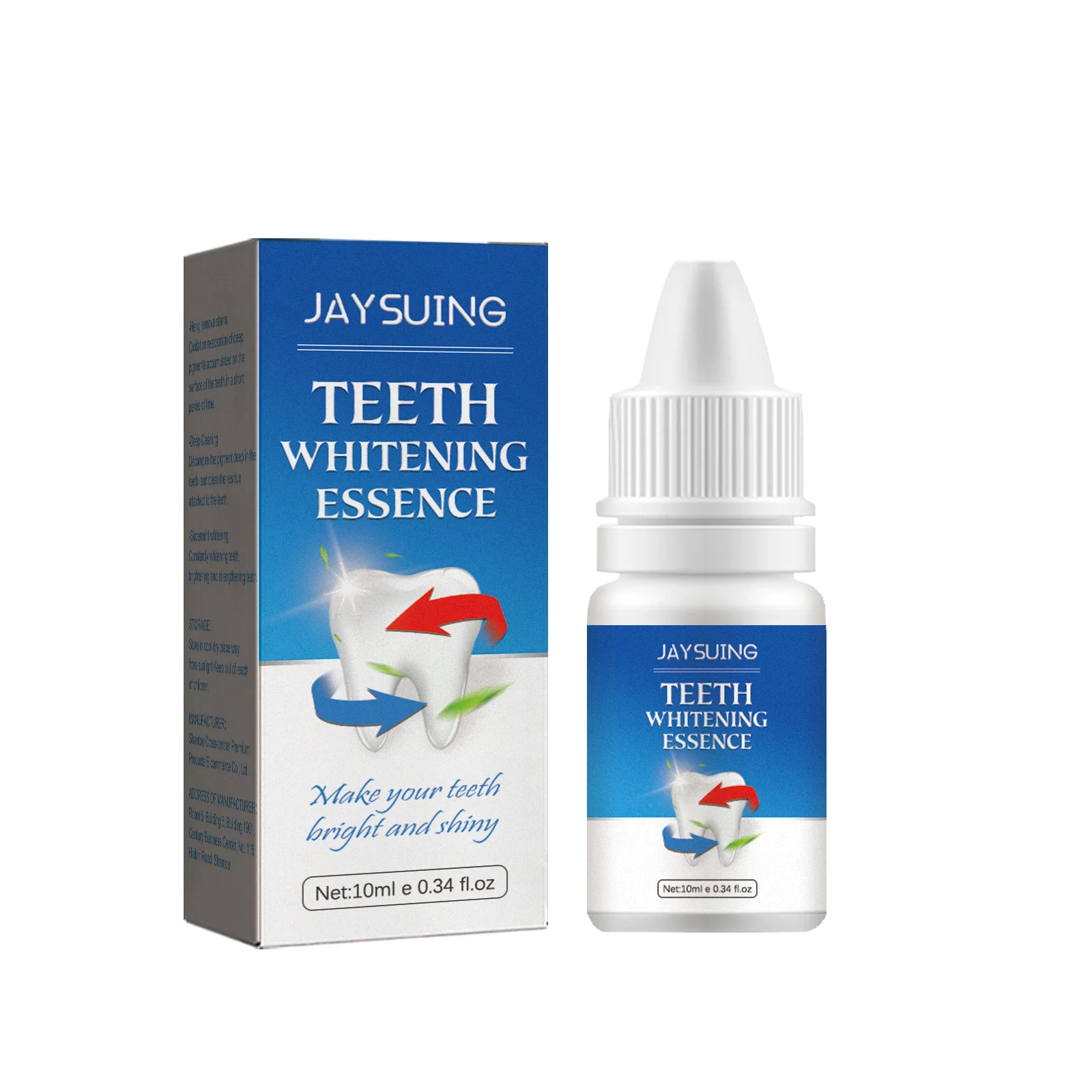 JAYSUING Teeth Whitening Serum 10ml Deep Cleansing Tea & Coffee Stains Removal Tooth Care Product