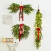Christmas scene 3-piece set-horn wreath rattan-light string