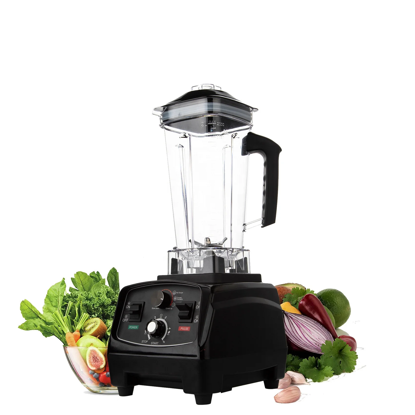 2L 2200W Heavy Duty Commercial Grade Blender Mixer Juicer Fruit