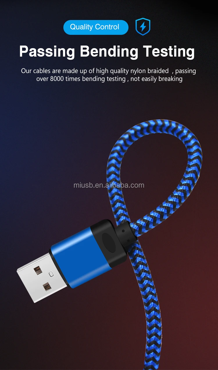2021 Amazon Top Seller Cable USB Fast Charging 10FT Braided USB Cable for Iphone12 Ready to Ship - ANKUX.COM
