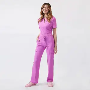 Cheap OED Small Size Doctor Hospital Uniform Polyester Rayon Spandex Medical Nursing Scrubs Uniforms Sets