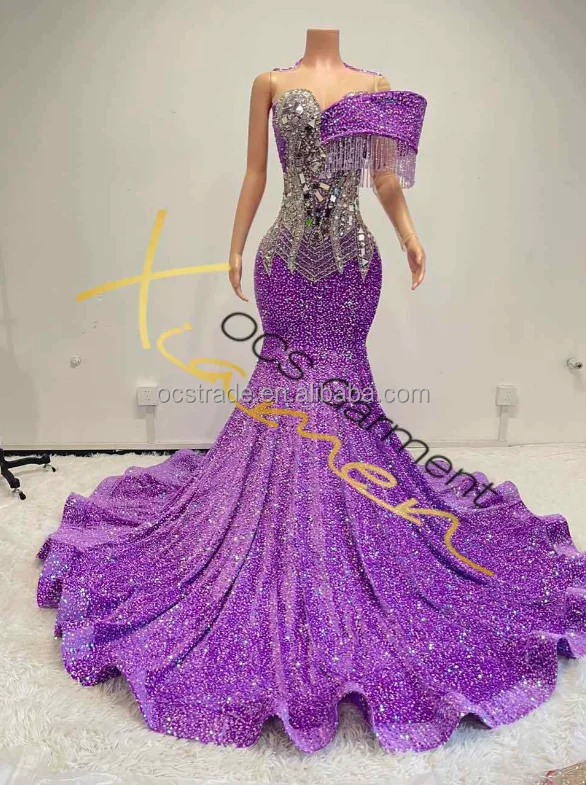 prom_theme商品です♪ Ocstrade 2025 Fashion Asymmetric Design Prom Dresses Elegant