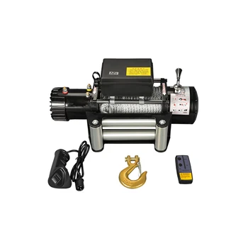 Heavy Duty  Off Road 12V 24V  Vehicle  Electric Winch with Wire Rope synthetic rope