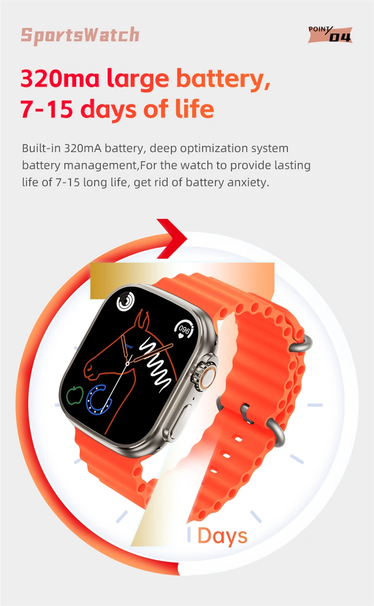 Best Original Ip68 Sport Ws18 Ultra Smart Watches Series 8 Smart Watch ...