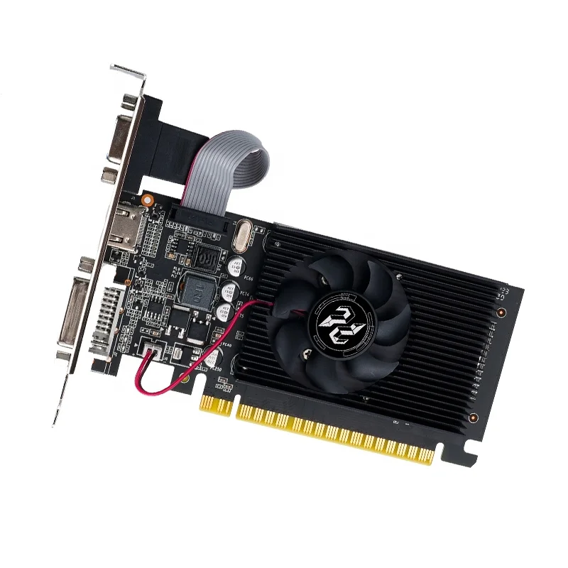 New Wholesale Low Price GPU Geforce GT610 2GB GDDR3 VGA Video Card GT610  35W 64-bit 48sp PC Graphics Card in Stock