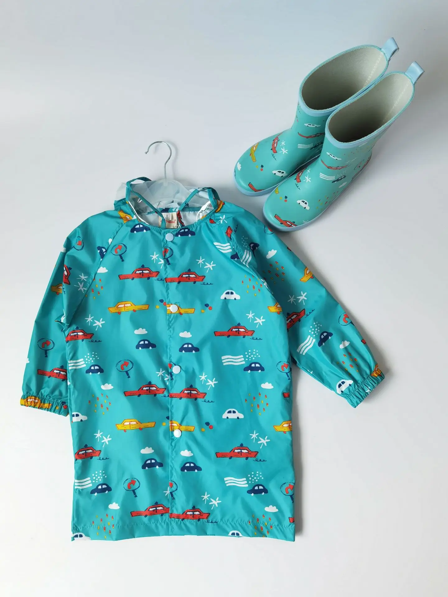 Kids Umbrella For Girls And Boys & Rain Coats Set Toddler Umbrellas