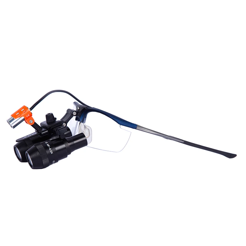 MF6.0x Adjustable Loupes with 191 LED Light  Portable Dental Surgical  Loupes Kepler 6.0X