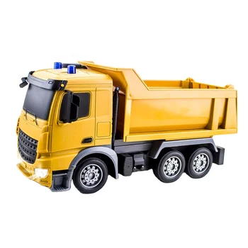 RC car Remote Control 1: 24 2.4G 6CH RC Dump Truck with Light Construction Toy Vehicle Battery Operated Kids Electric Toy cars