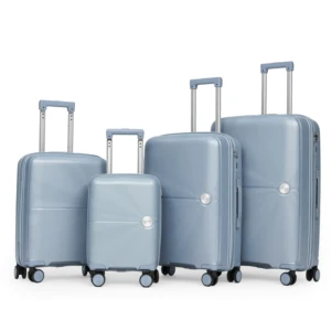 Luxury Classic Simple Modern Light Weight Waterproof PP Travel Trolley Suitcase Soft Handle Lock Eco-Friendly Design Unisex Use