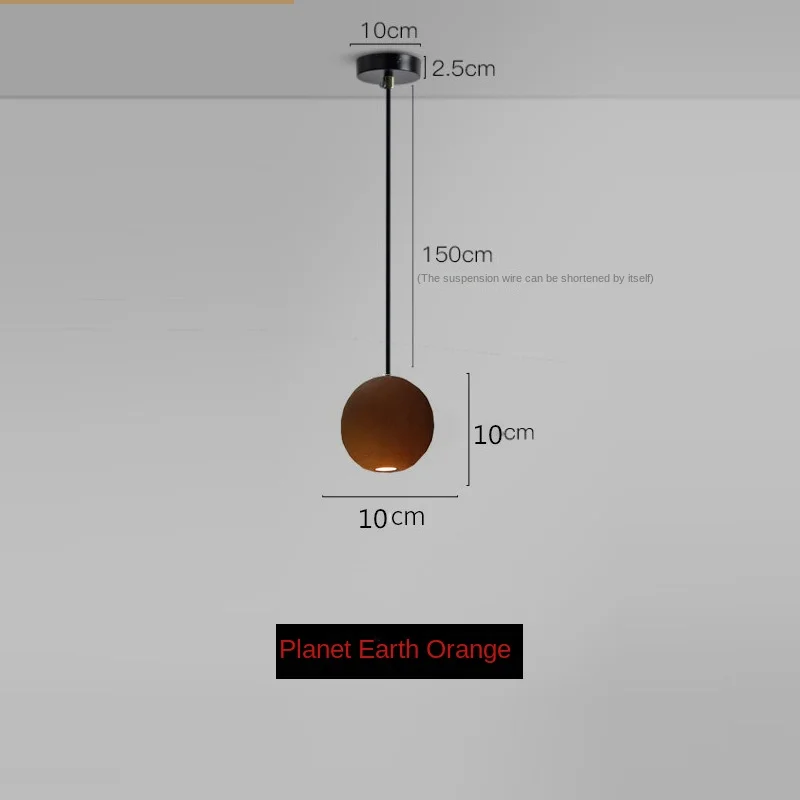 Futuristic Small Size LED Pendant Light Sphere-Shaped with Split Design for Artistic Interiors Cafe Decor Hanging Installation