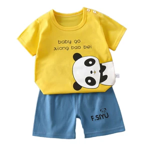 Whole Sale Summer New Style Baby Clothes Top  Short Boy Clothing Set