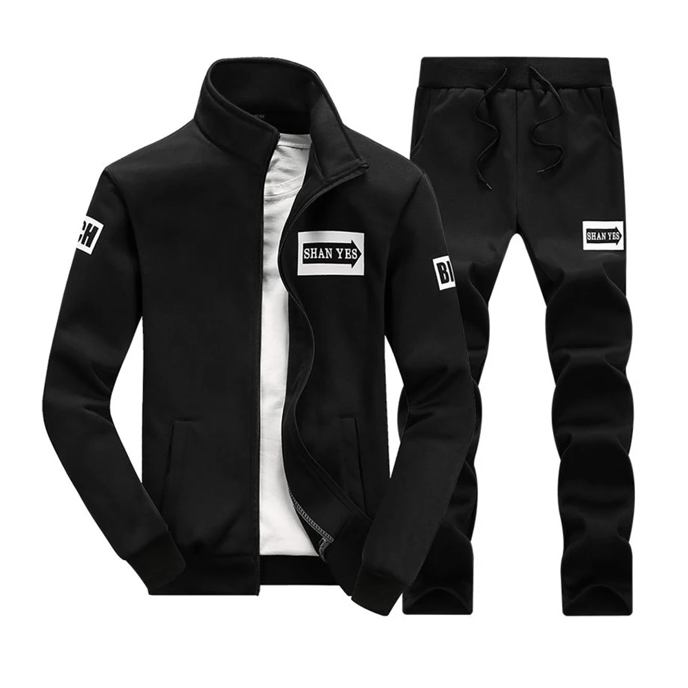 Wholesale Jogging Suits Zip Up Sportswear Running 2 Pcs Training Men's ...