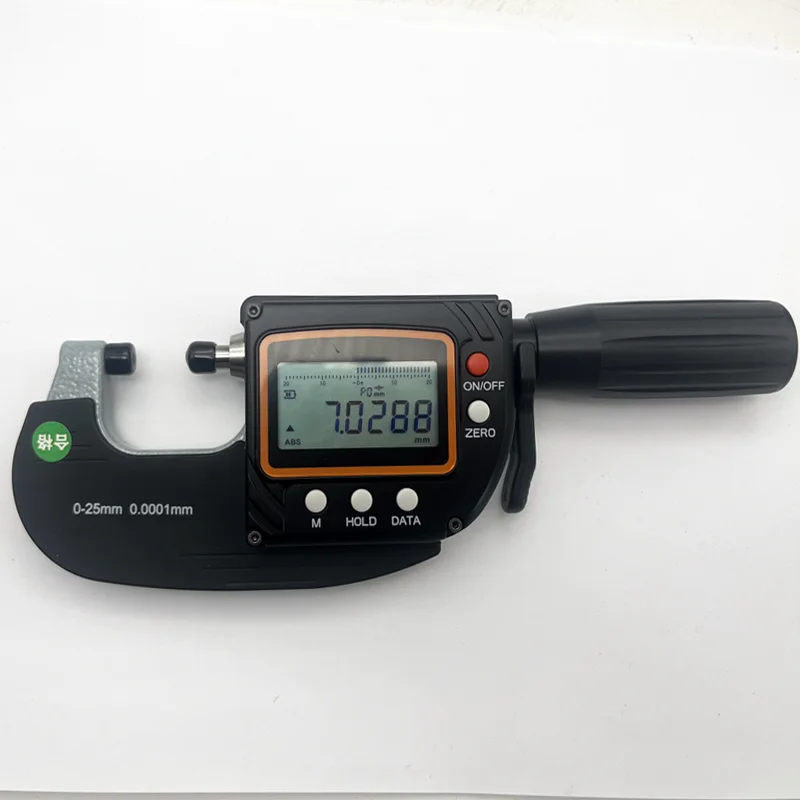 Produktbild von Digitaler Mikrometerkopf 0–25 Mm – 0,001 Mm Genauigkeit, Elektronisch, Mit Digitalanzeige – Für Präzise Messungen