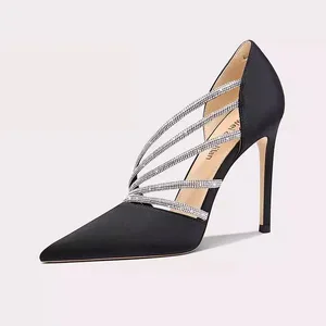 Lily Wei New Design Elegant Stiletto Sandals Wholesale Summer Shoe High Quality Pointed Toe Fairy Fashion for Women