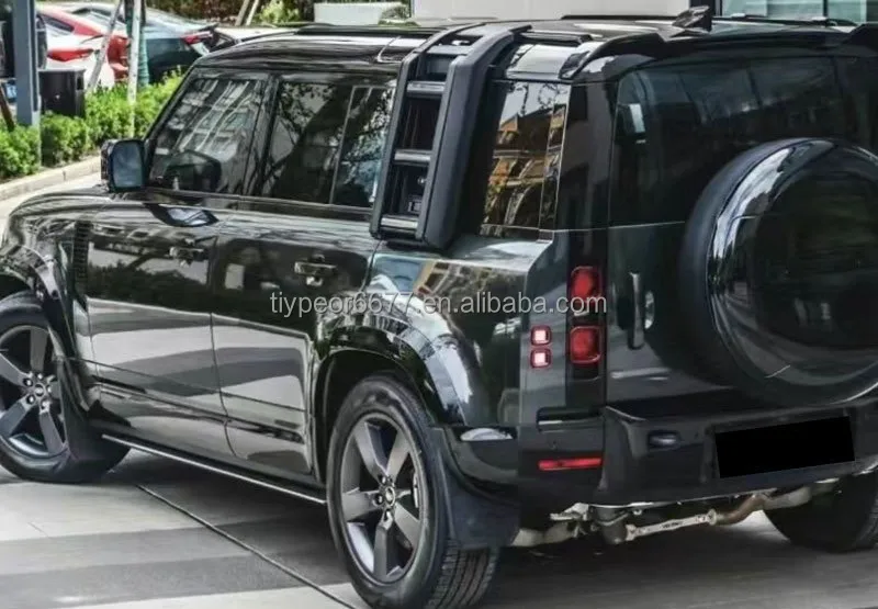 product tiypeor aluminum alloy climbing ladder for land rover defender for 2020   2025 110 90 130 off road foldable side ladder upgrade-7