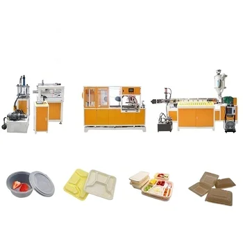 Bamboo Paper Pulp Making Machine Disposable Tableware Production Line Sugarcane Bagasse Plate Making Machine