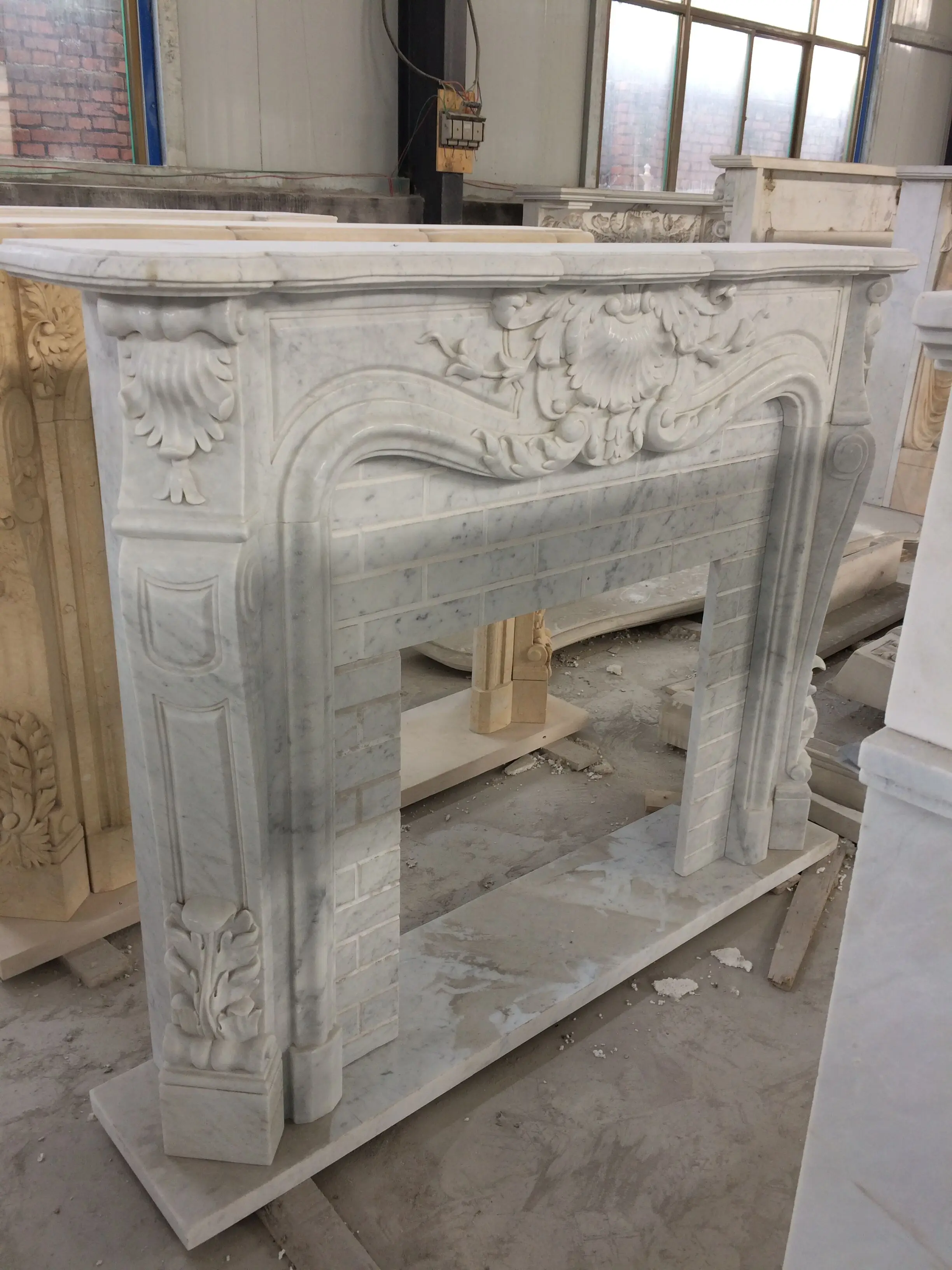 Оптовая продажа достойное качество натурального мрамора угловой мраморный портал для