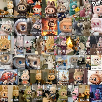 50pcs Labubu Tela Nga Sticker, Bata Nga Cartoon Nga Sticker, Cute Nga Manika Nga Tabletop Sticker.