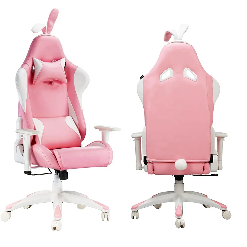 Rose Chaire Jeux oreilles de lapin ordinateur Président - Chine Gaming  chaise, fauteuil pivotant