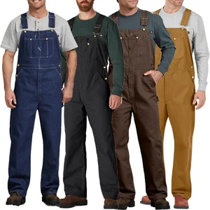 Solid Color Embroidered Logo  Seasonal Performance Auto Repair  Maintenance and Installation Work Overalls