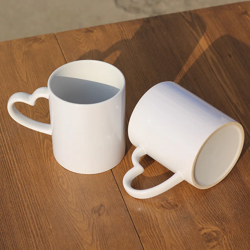 2025 Thermal Transfer Thermal Sublimation Blank Coated Custom Coffee Boba Cup Water Ceramic Mug Cups for Home Outdoor