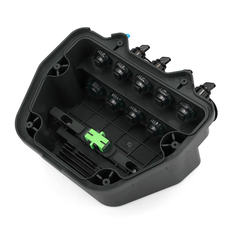 Outdoor 1x2 1x8 Preconnectorized Optical Splitter Termination Box 10 Port Fiber Optic NAP Box For Huawei