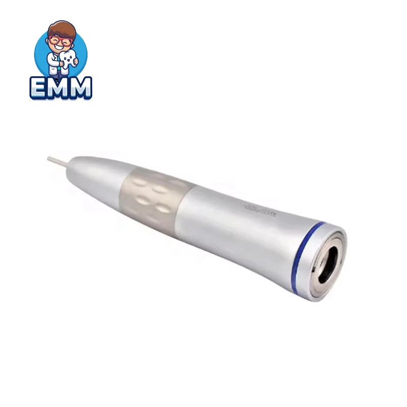instrumenta manualia dentalia contra angulare lentis velocitatis 1:1, ex acrio inox, E-typi, cum pulsatore et tubo aquae interno et externo pro chirurgia.