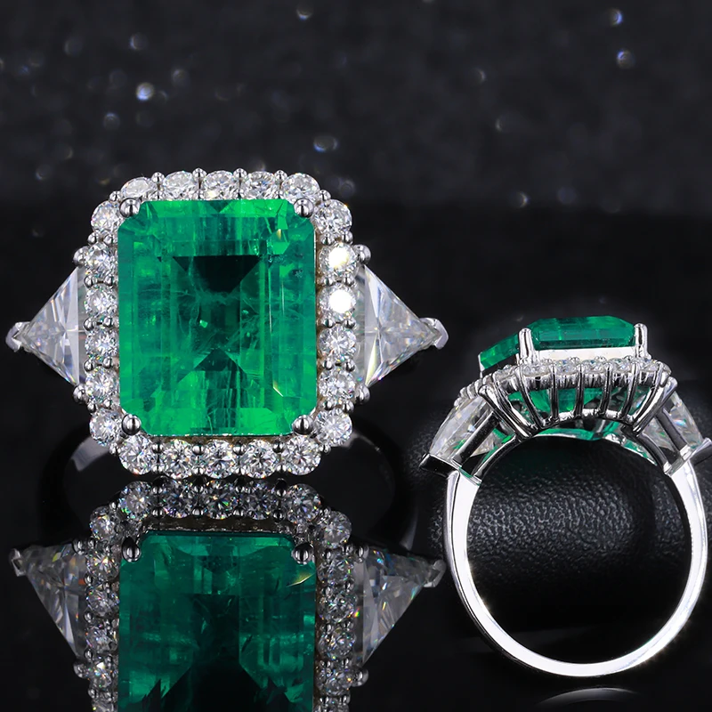 Starsgem 10k 14k 18k oro idrotermale smeraldo e diamante