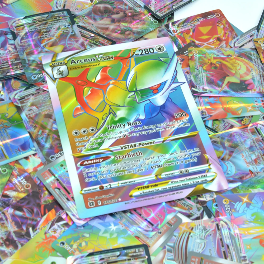 where can i buy pokemon cards in singapore 2022 POKEMON SW&SH BRILLIANT STARS ARCEUS VSTAR RAINBOW RARE main image 0