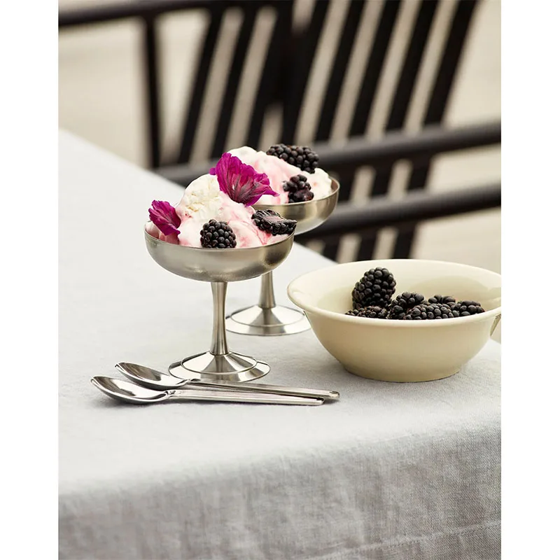 Premium Stainless Steel Ice Cream Bowl With Stand Ice Cream Cup