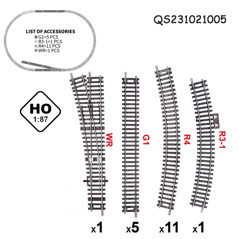 Qs Factory Kids Gift Toy Simulation 187 Ho Scale Model Train