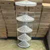 White five-layer stainless steel tubing [with wheels]
