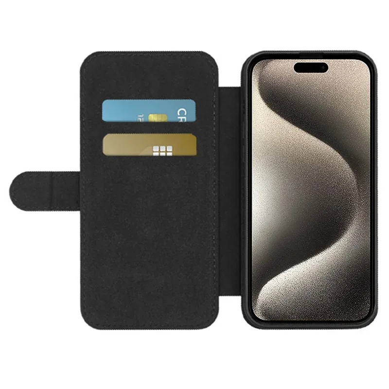 product for sublimation pu leather wallet case business designer mobile phone case for iphone 15 pro max black waterproof shockproof-3