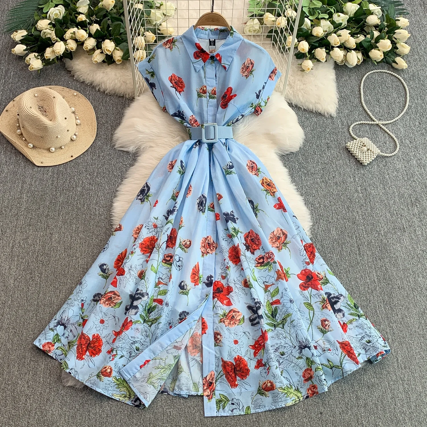 white dress with purple flowers Slipper Orchid Appliqué Mini Dress - White 4