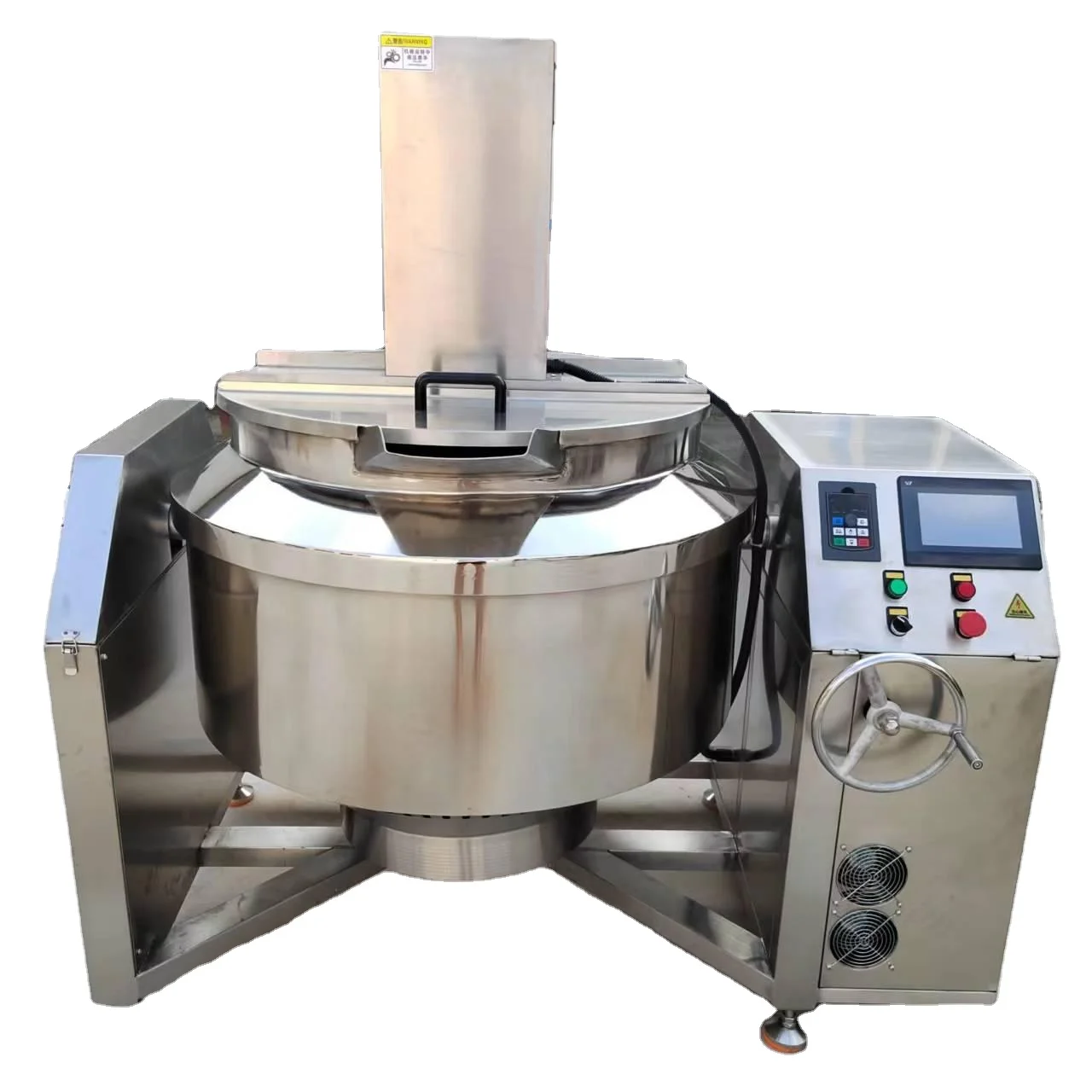 Gas Heating Steam Double Jacket Cooking Kettle Steam Jacketed Kettle Mezzanine Steam Pot