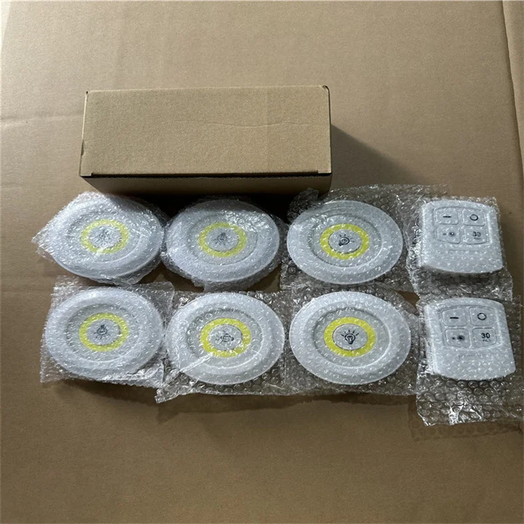 Indoor Remote Control Night Light Kit 5 LED COB Clap Lamp Cabinet Free Punch Remote Control Touch Light