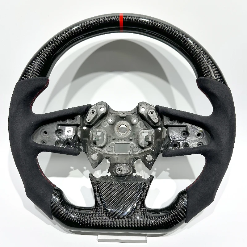 Carbon Fiber & Leather Steering Wheel for Renault Megane 4 RS