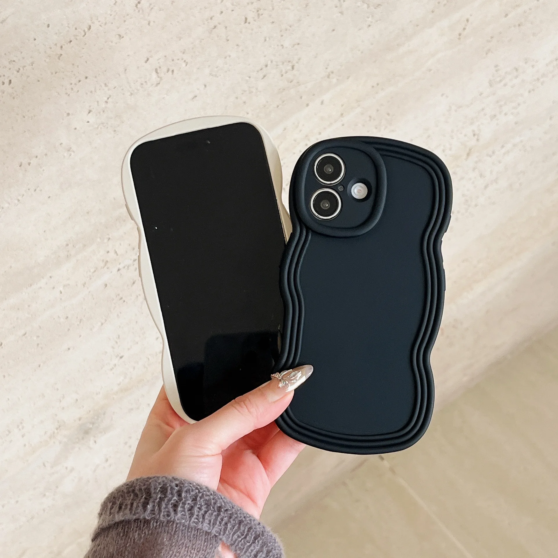 Wavy Bumpy Phone Case for Iphone 14 More Luxury Protection