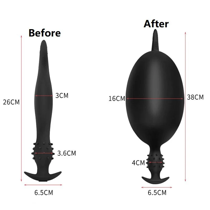 Huge Inflatable Silicone Expansion Butt Plug - Waterproof Anal Sex Toy for  Unisex Use, Ideal for Gay Pleasure
