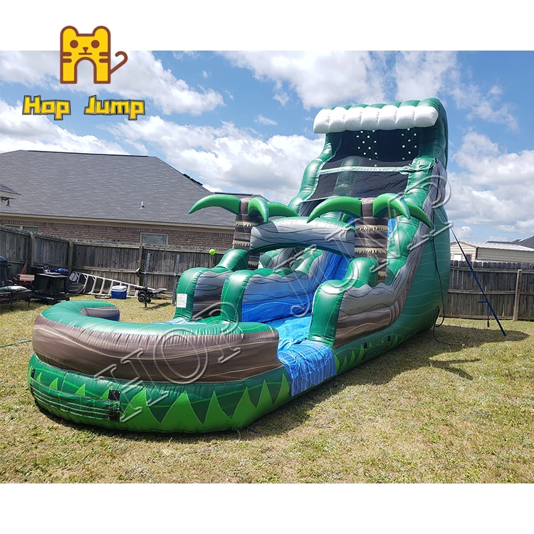 Commercial Kids Jumping Jungle Slide Inflatable Water Slide Pvc 