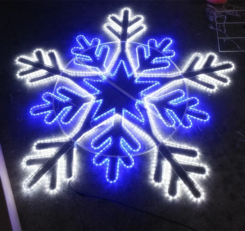 Large Hanging Snowflake Lights