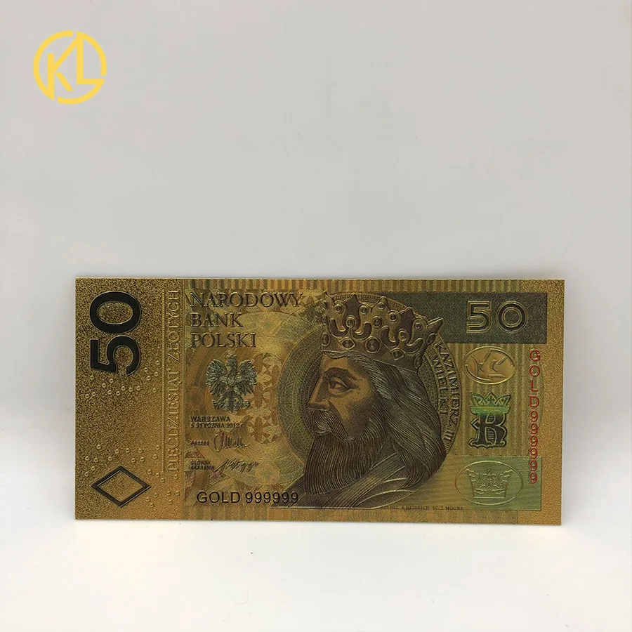 非货币货币波兰10 20 50 100 200 500兹罗提PLN银行纸币金箔纸币教皇约翰保罗礼物金卡| Alibaba.com